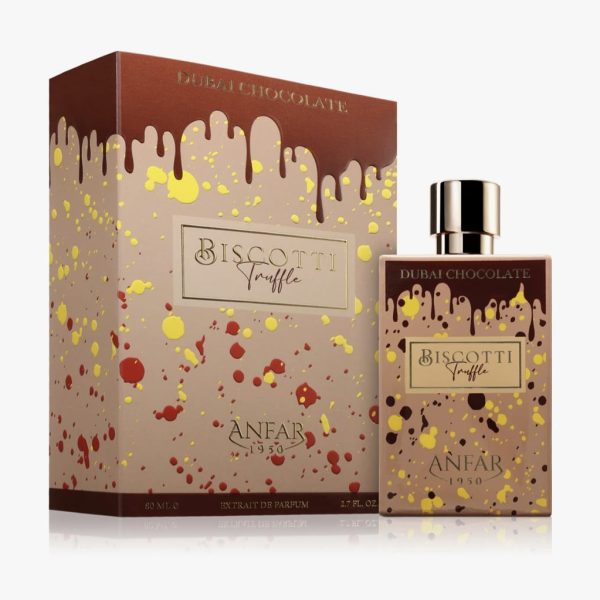 Anfar 1950 Dubai Chocolate - Biscotti Truffle - Extrait De Parfum - 80 ML - Parfum Original