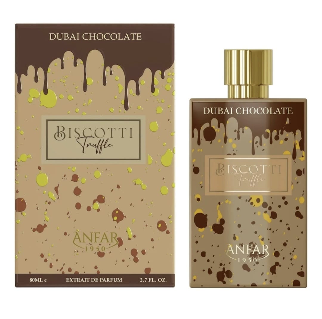 Anfar 1950 Dubai Chocolate - Biscotti Truffle - Extrait De Parfum - 80 ML - Parfum Original - imagine 5