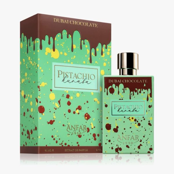 Anfar 1950 Dubai Chocolate - Pistachio Kunafa - Extrait De Parfum - 80 ML - Parfum Original