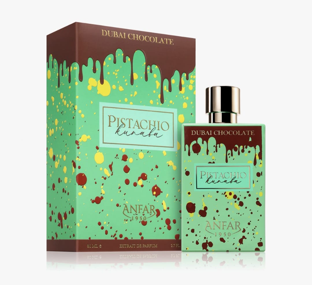 Anfar 1950 Dubai Chocolate - Pistachio Kunafa - Extrait De Parfum - 80 ML - Parfum Original